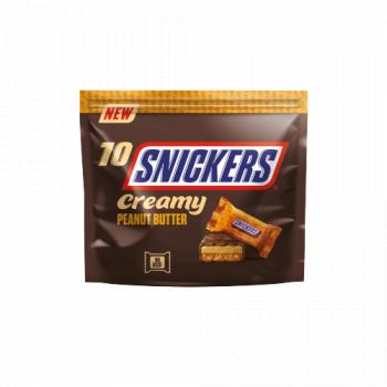 Snickers Creamy Peanut Butter & Milk Chocolate Snack Bars Multipack 182g