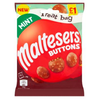 Maltesers Buttons Mint Chocolate Treat Bag 68g PMP £1 