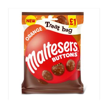 Maltesers Buttons Orange Chocolate £1 Pmp Treat Bag 68g