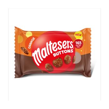Maltesers Orange Milk Chocolate Buttons with Honeycomb Bag 32g