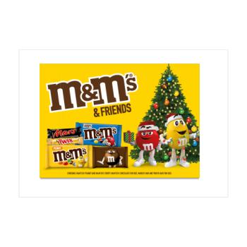 M&M's and Friends Chocolate Medium Christmas Selection Box 139g