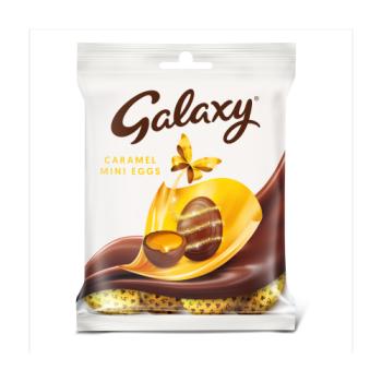 Galaxy Caramel Milk Chocolate Easter Mini Eggs Bag 80g