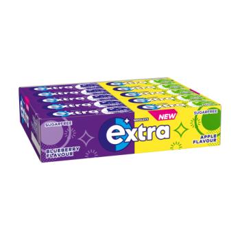 Extra Apple & Blueberry Flavour Chewing Gum Mixed Case 30 x 10 Pieces