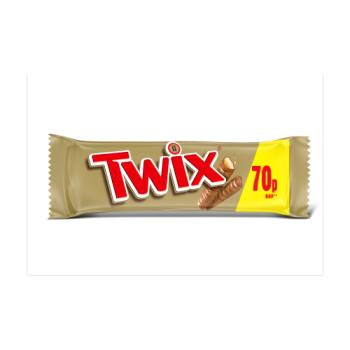 Twix Caramel & Milk Chocolate Fingers Biscuit Snack Bar £0.70 PMP 50g