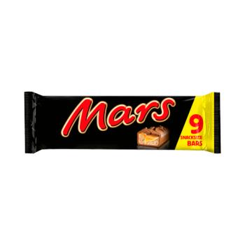 Mars Caramel, Nougat & Milk Chocolate Snack Bars Multipack 9x33.8g