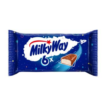 Milky Way Nougat & Milk Chocolate Snack Bars Multipack 6x21.5g