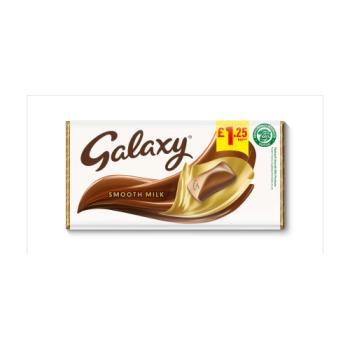 Galaxy Smooth Milk Chocolate Block Bar £1.25 PMP 100g