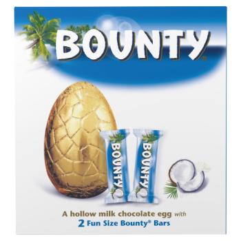 Bounty Hollow Milk Chocolate Egg with 2 Fun Size Bars 207g