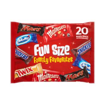 Mars, Snickers, Twix, Maltesers & Milky Way Funsize Milk Chocolate Bars 20 packs