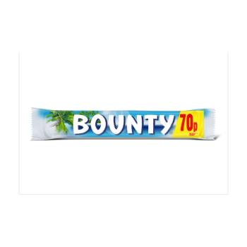 Bounty Coconut & Milk Chocolate Snack Bar Duo 57g PMP 70p