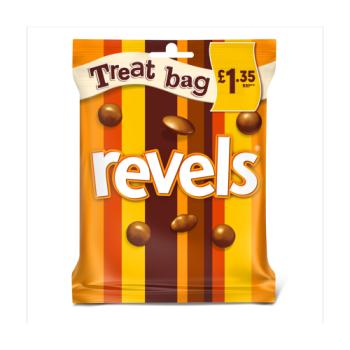 Revels Milk Chocolate with Raisins, Coffee or Orange Treat Bag £1.35 PMP 71g