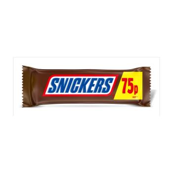 Snickers Caramel, Nougat, Peanuts & Milk Chocolate Snack Bar £0.75 PMP 48g

