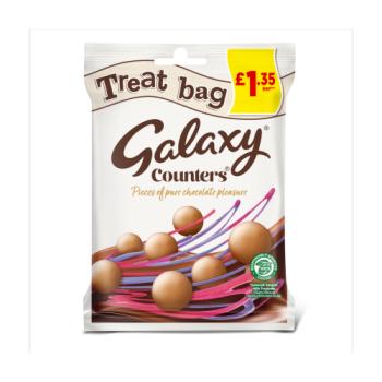 Galaxy Counters Milk Chocolate Buttons Treat Bag £1.35 PMP 78g