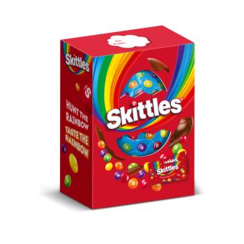 Skittles Chewy Fruit Flavored Sweets, Milk Chocolate Large Easter Egg 210g
