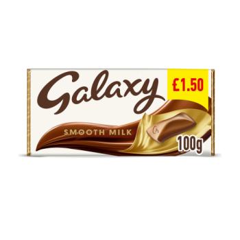 Galaxy Smooth Milk Chocolate Block Bar £1.50 PMP 100g

