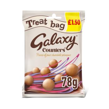 Galaxy Counters Milk Chocolate Buttons Treat Bag £1.50 PMP 78g