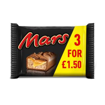 Mars Caramel, Nougat & Milk Chocolate Snack Bars Multipack £1.50 PMP 3x39.4g

