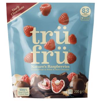 Trü Frü Nature's Raspberries Dark Chocolate 200g