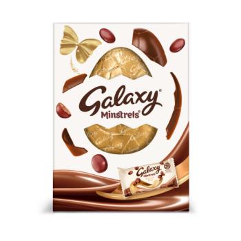 Galaxy Minstrels Milk Chocolate Large Easter Egg 162g