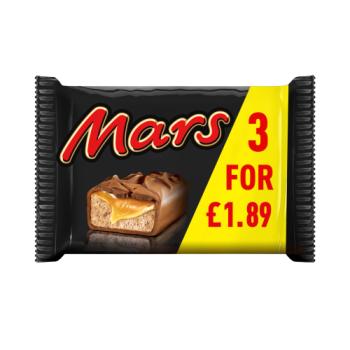 Mars Caramel, Nougat & Milk Chocolate Snack Bars Multipack £1.89 PMP 3x39.4g

