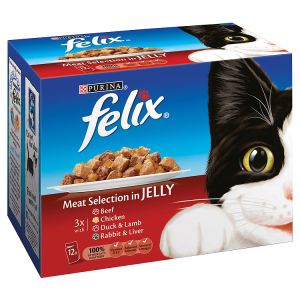 Felix Meat Selection in Jelly 12 x 100g Pouches