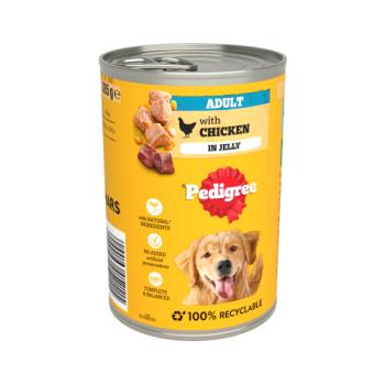 PEDIGREE® Adult Wet Dog Food Chunks in Jelly with Chicken 385g Can
