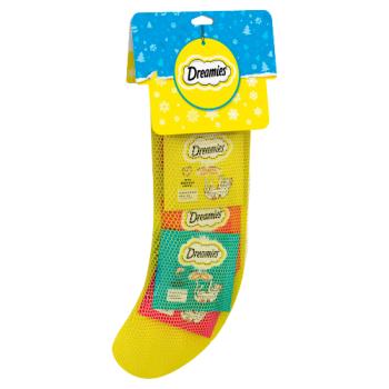 Dreamies Christmas Gift Variety Stocking Adult Cat Treat Biscuits 5 x 30g