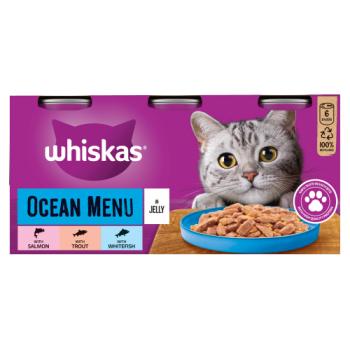 Whiskas Ocean Menu in Jelly 6 x 400g (2.4kg)