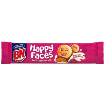 McVitie's BN Happy Faces Jam 'n' Cream Biscuits 165g PM £1.25 