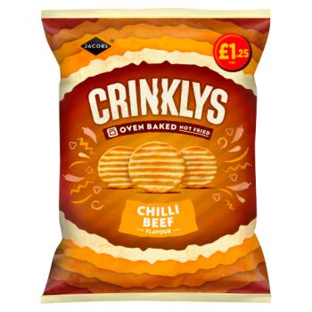 Jacob's Chilli Beef Flavour Crinklys 90g