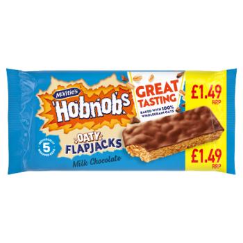 McVitie's Hobnobs Oaty Flapjacks Milk Chocolate 131.8g