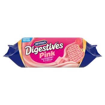 McVitie's Limited Edition Digestive Pink Raspberry & Cream Flavour 232g