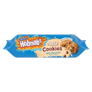 McVitie's Hobnobs Milk Chocolate Flavour Chips Oaty Cookies 155g