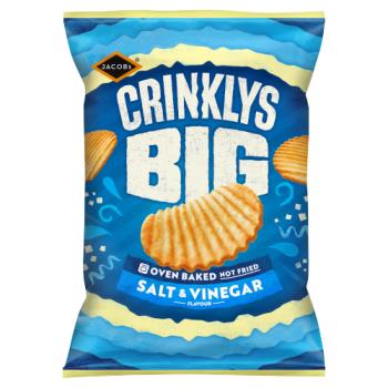 Jacob's Crinklys Big Salt & Vinegar Flavour 150g