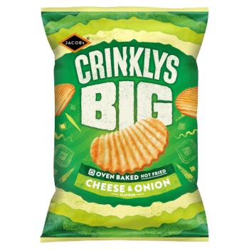 Jacob's Crinklys Big Cheese & Onion Flavour 150g