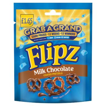 Flipz Milk Chocolate Coated Pretzels 80g