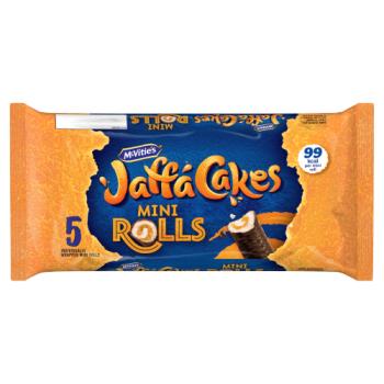McVitie's Jaffa Mini Rolls Cake Bars 5 Pack