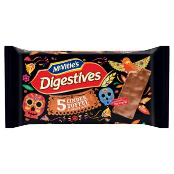 Mcvitie's Digestives 5 Cinder Toffee Flavour Slices 114.1g