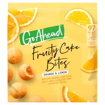Go Ahead Fruity Cake Bites Orange & Lemon 5 Snack Bags