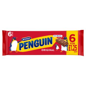 McVitie's Penguin Original 6 x 24.6 g (147.6g)