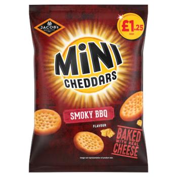 Jacob's Smoky BBQ Flavour Mini Cheddars 90g