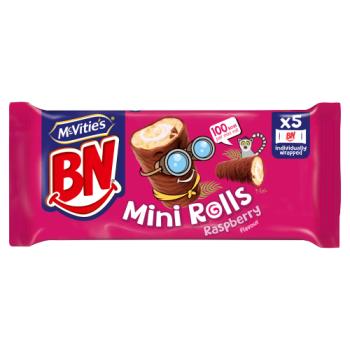 McVitie's BN 5 Mini Rolls Raspberry Flavour