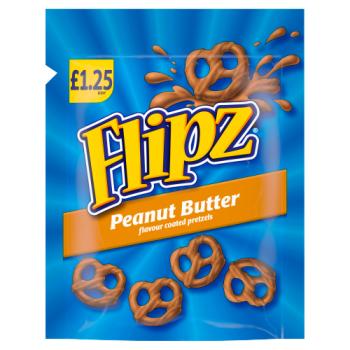 Flipz Peanut Butter Flavour Coated Pretzels 80g