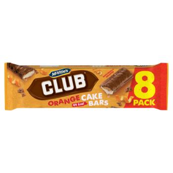 Jacobs Club Orange Cake Bar 8pk