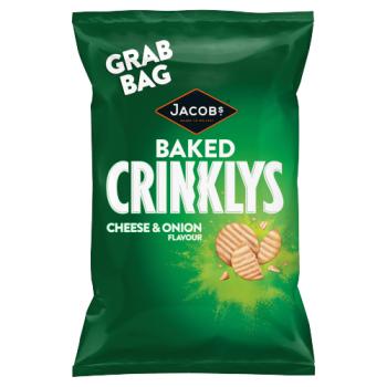 Jacobs Baked Crinklys Cheese & Onion Flavour 50g
