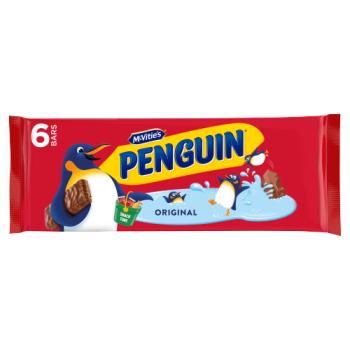 McVitie's Penguin Original Bars 6 x 24.6g (147.6g)