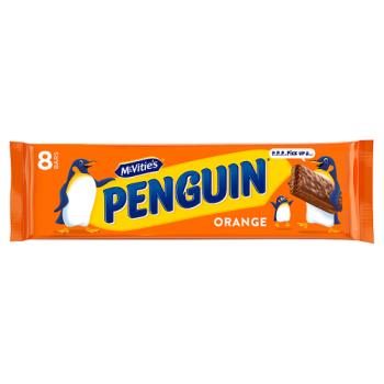 Mcvitie's Penguin Orange 8 X 24.6g (196.8g)