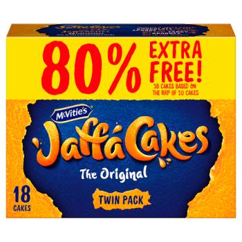 McVitie's Jaffa Cakes Original 80% Extra Free Biscuits 18 Pack