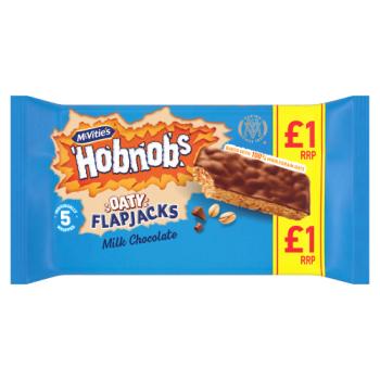 Mcvitie's Hobnobs Flapjacks Chocolate Cake Snack Bars 131.8g
