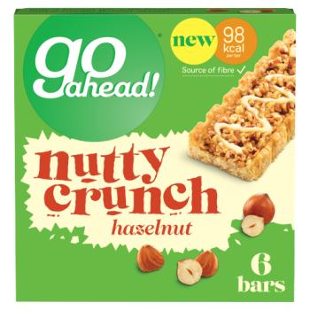Go Ahead! Nutty Crunch Hazlenut Bars 117g